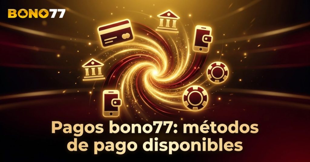 Pagos bono77: métodos de pago disponibles