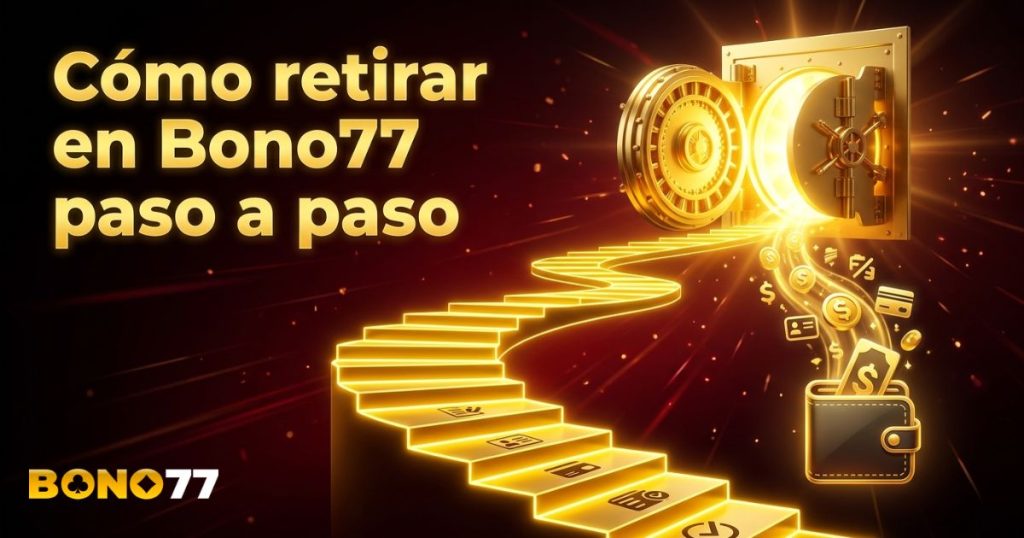 Cómo retirar en Bono77 paso a paso