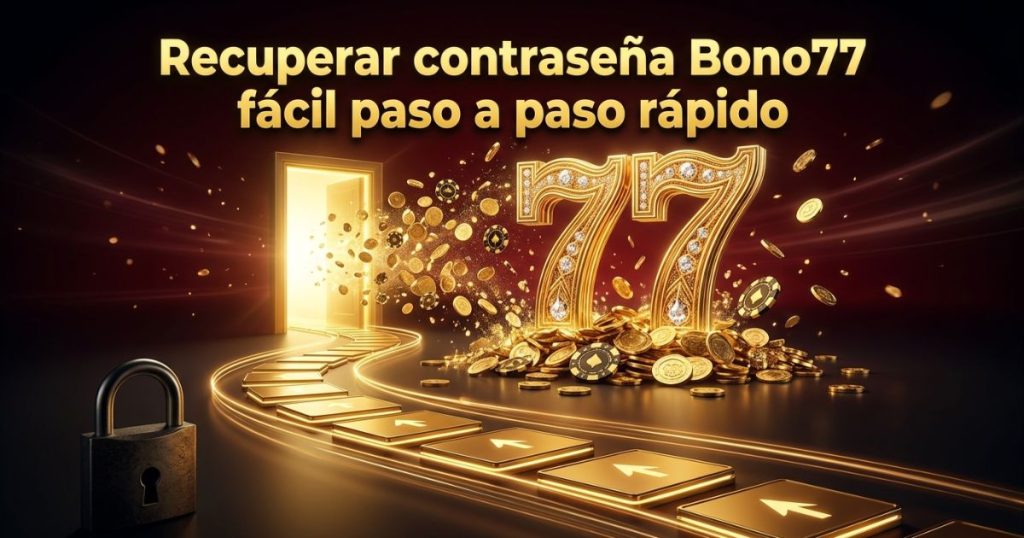 Recuperar contraseña Bono77 fácil paso a paso rápido